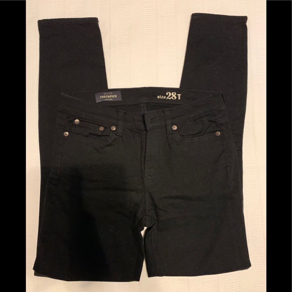 J. Crew Black Toothpick Jeans